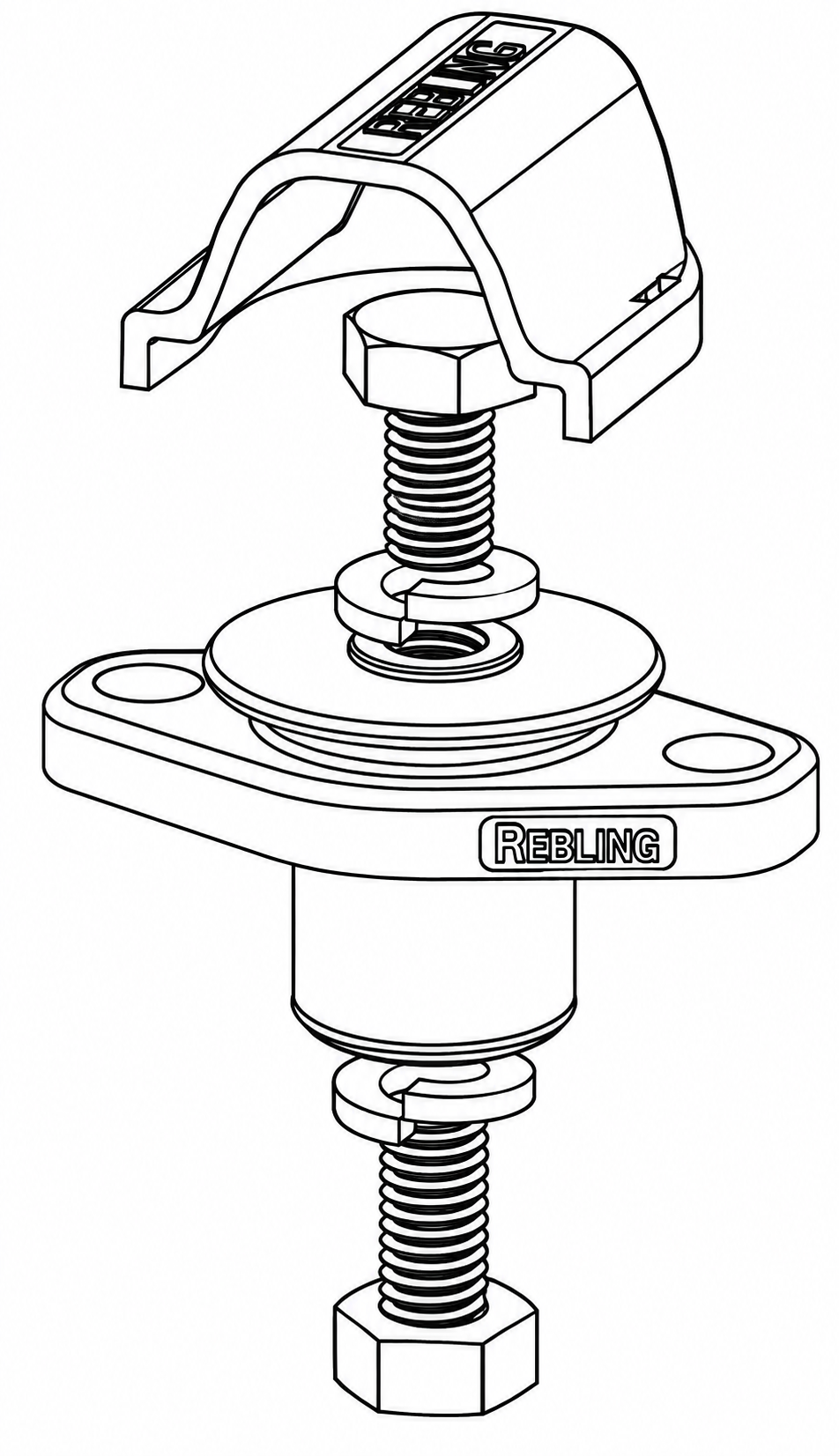 Rebling SFT 250 Amp Feed-Through Lithium Battery Terminal Dimensional Drawing Rebling SFT 250 amp feed-through lithium battery terminal dimensional drawing